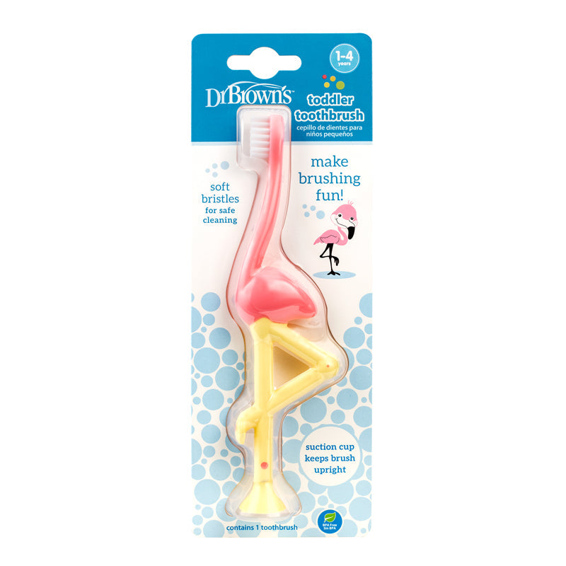 Dr Brown's Toddler Toothbrush Flamingo | Major Brand Distributor