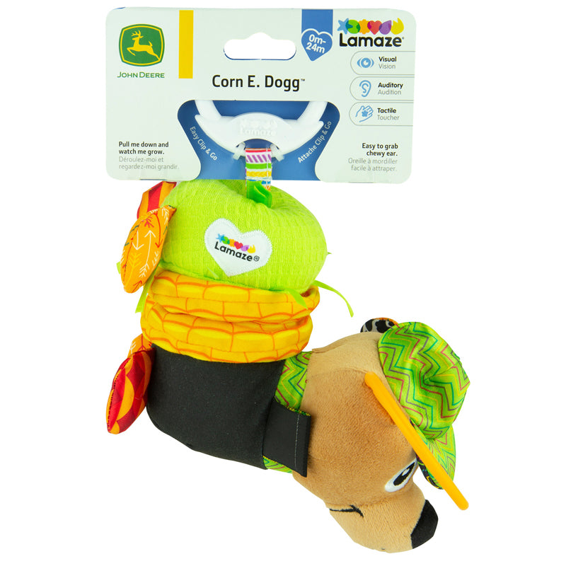 Lamaze John Deere Corn E Dogg Clip & Go l For Sale at Baby Products Wholesaler