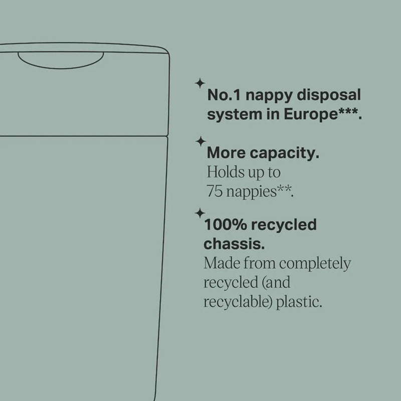 Tommee Tippee Twist & Click XL Nappy Disposal Bin | Major Brand Distributor