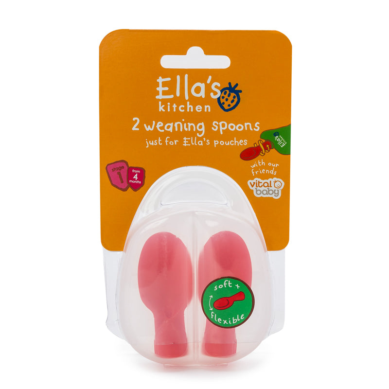 Vital Baby Ella's Kitchen Weaning Spoon Tips 2Pk | Major Brand Distributor