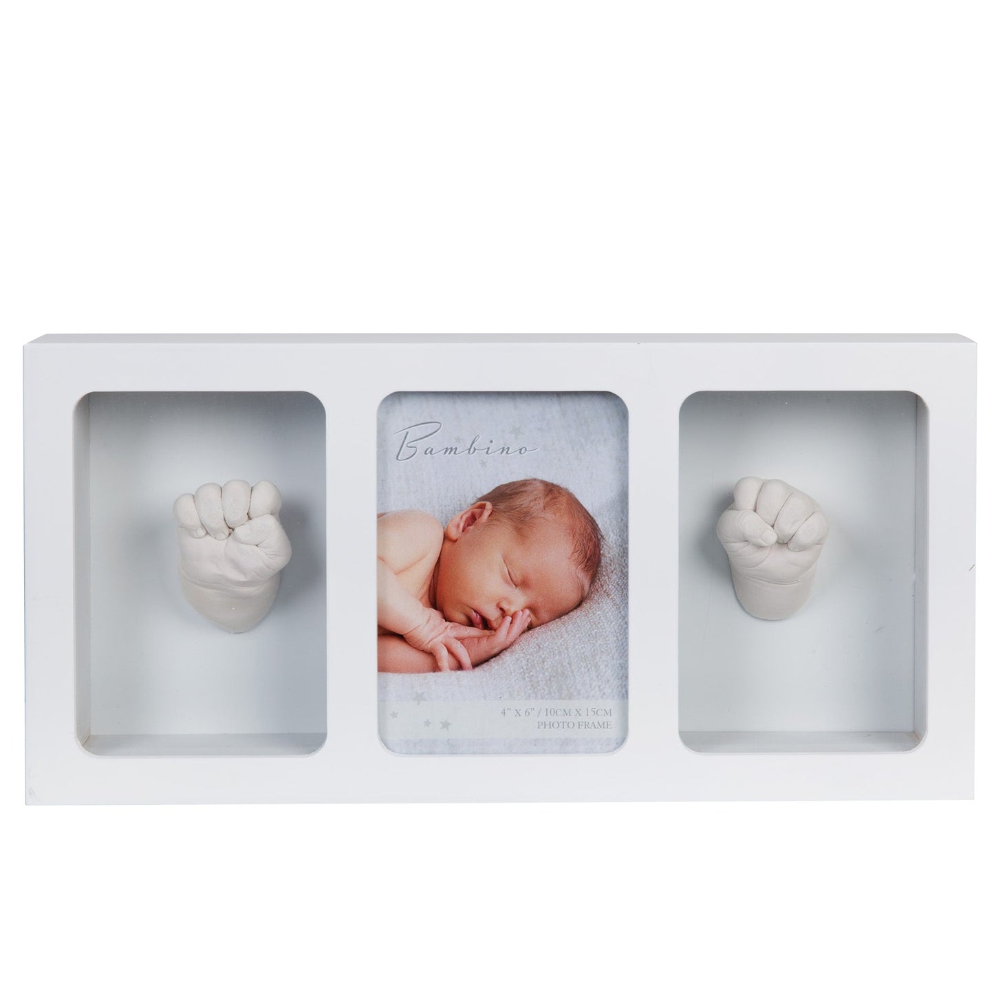 Bambino Triple Photo Frame & Casting Kit White at Baby Products Wholesaler