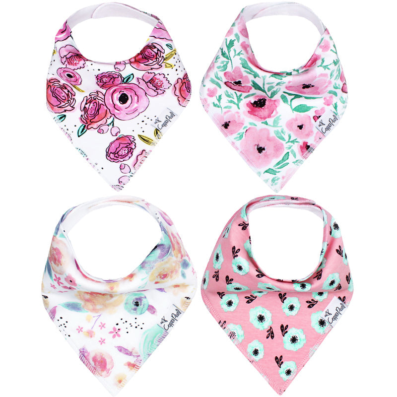 Copper Pearl Bibs Bloom 4Pk at Baby Products Wholesaler