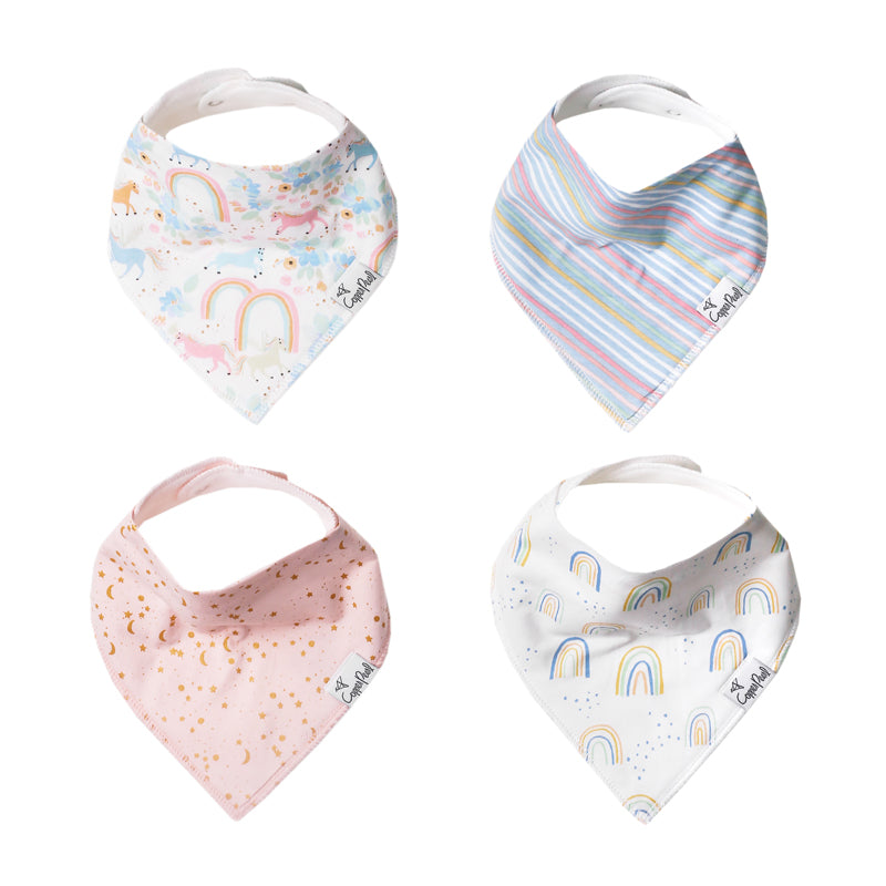 Copper Pearl Bibs Whimsy 4Pk at Baby Products Wholesaler