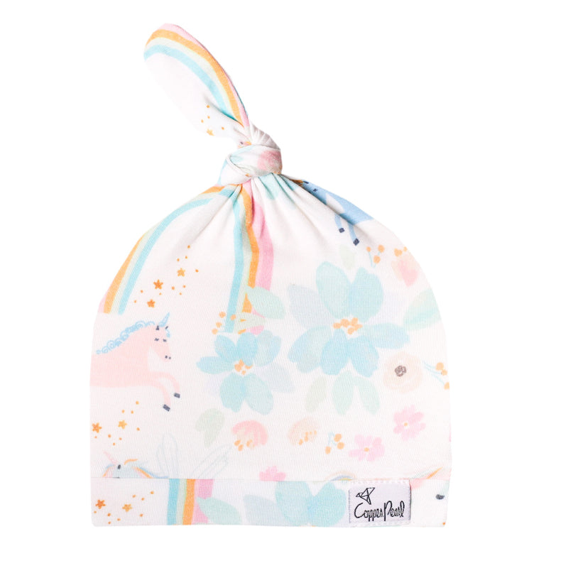 Copper Pearl Top Knot Hat Whimsy 0-4m at Baby Products Wholesaler