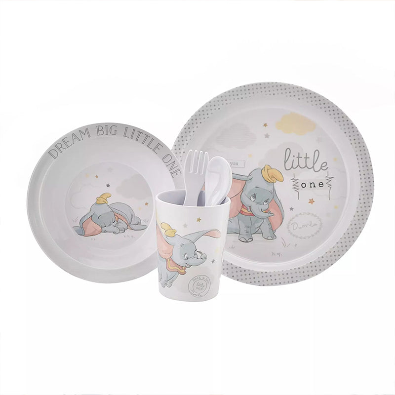 Disney Magical Beginnings Melamine Crockery Set 5Pk Dumbo at Baby Products Wholesaler