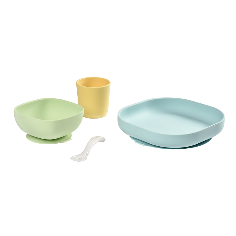 Béaba Silicone Meal 4pcs Set Natural l Bulk Buy at Baby Products Wholesaler