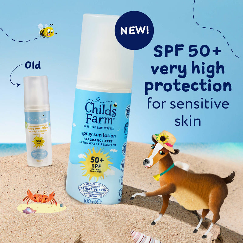 Child's Farm SPF50+ Spray 100ml l Bulk Buy at Baby Products Wholesaler