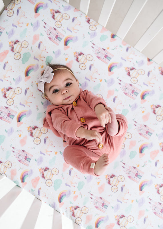 Copper Pearl Premium Elasticised Cot Sheet Enchanted l Bulk Buy at Baby Products Wholesaler