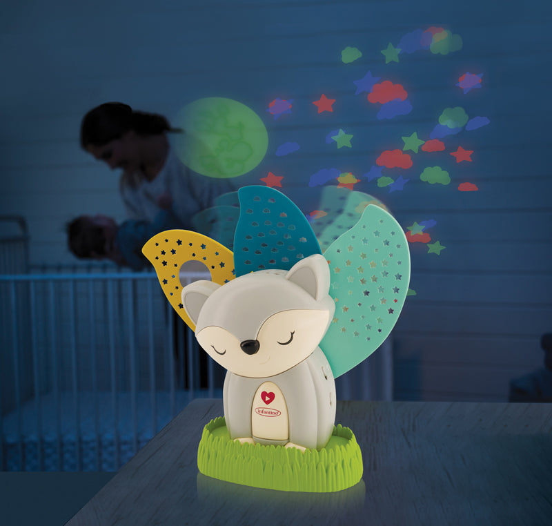 Infantino 2-In-1 Fox Night Light And Projector l Bulk Buy at Baby Products Wholesaler