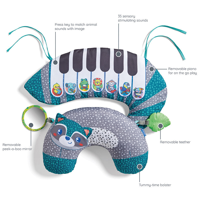 Infantino 3 in 1 Raccoon Piano l Bulk Buy at Baby Products Wholesaler