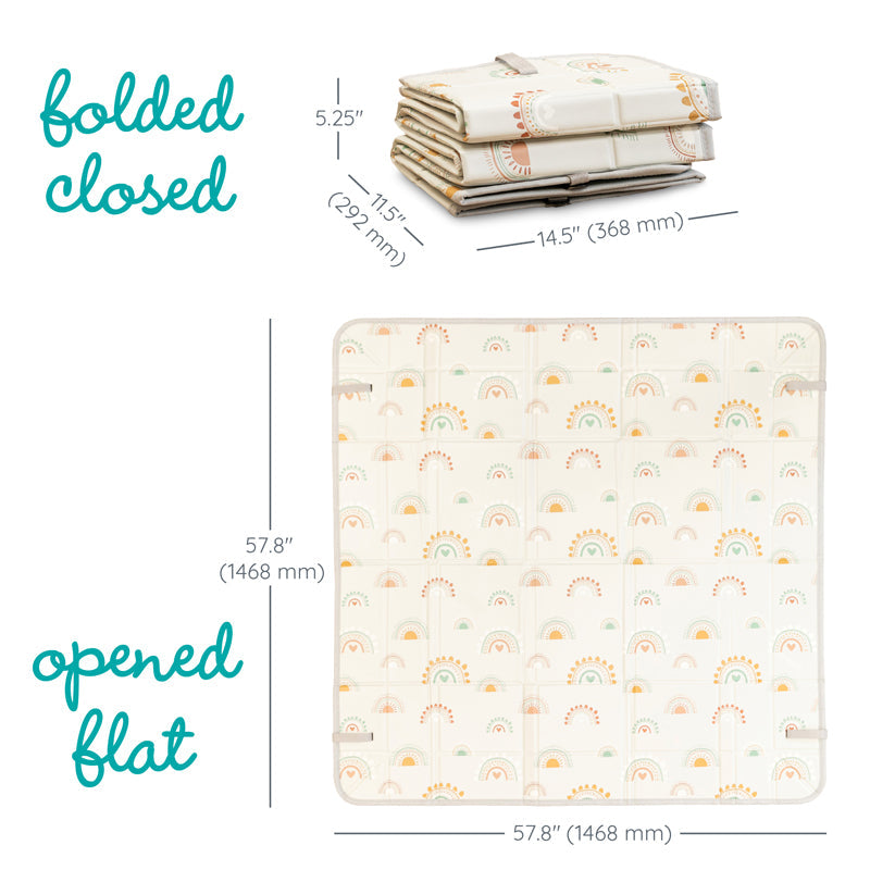 Infantino Foldable Foam Mat Cactus & Rainbow l Bulk Buy at Baby Products Wholesaler