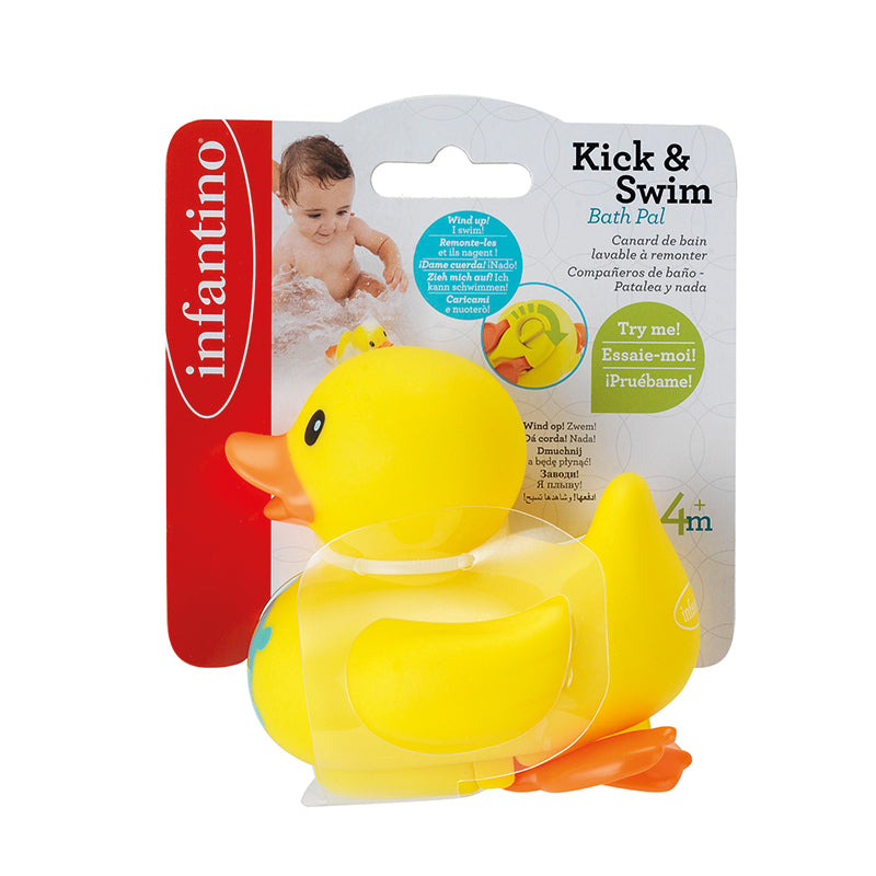 Infantino Washable Wind Up Duck l Bulk Buy at Baby Products Wholesaler