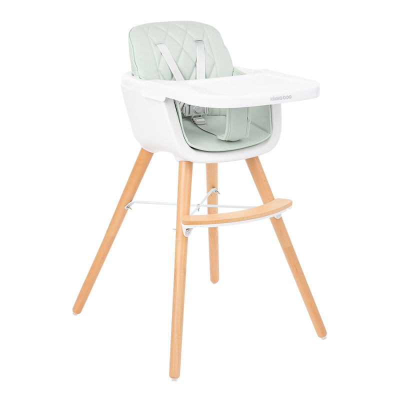 Kikka Boo Highchair Woody 2 In 1 Mint l Bulk Buy at Baby Products Wholesaler
