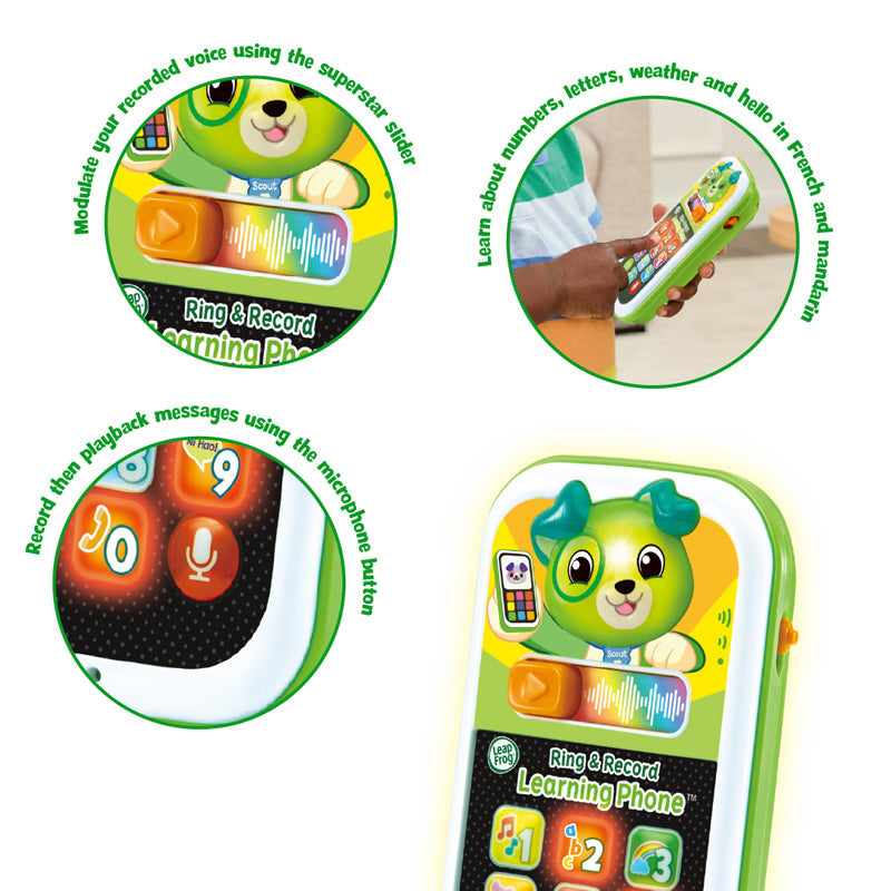 Leap Frog Scout's Ring & Record Learning Phone l Bulk Buy at Baby Products Wholesaler