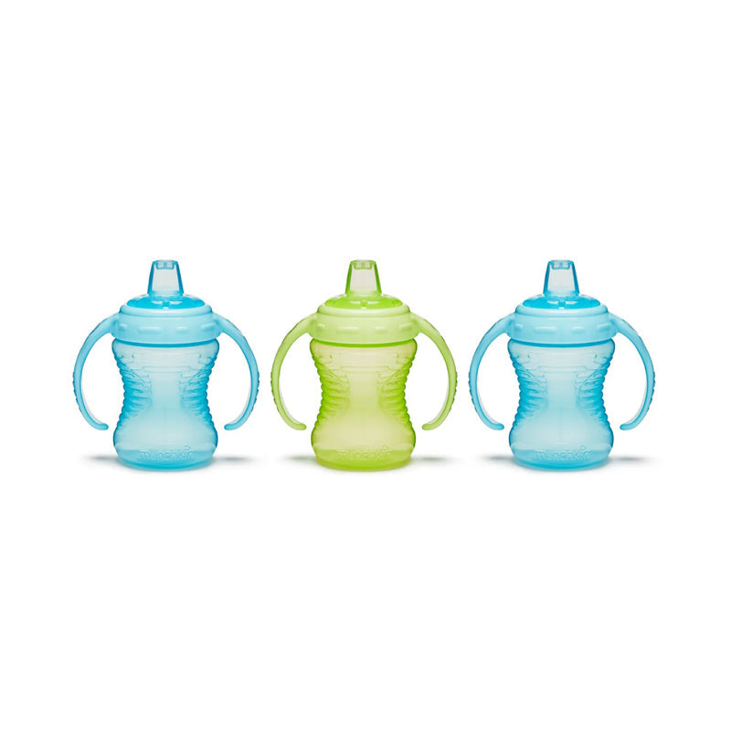 Munchkin Mighty Grip Cup Blue & Green 10Oz 3pk l Bulk Buy at Baby Products Wholesaler