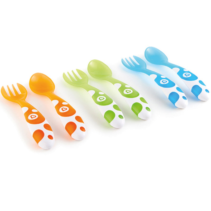 Munchkin Multi Forks & Spoons 6Pk  l Bulk Buy at Baby Products Wholesaler