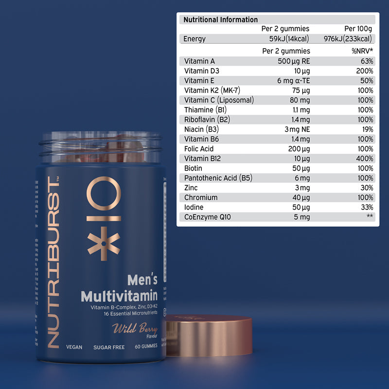 Nutriburst Mens Multivitamin 60s l Bulk Buy at Baby Products Wholesaler