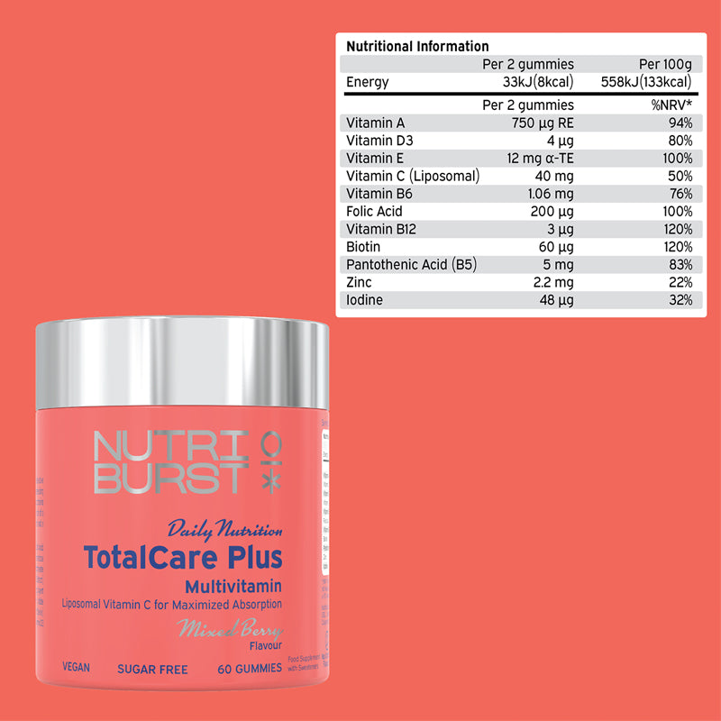 Nutriburst Totalcare Plus 60s l Bulk Buy at Baby Products Wholesaler