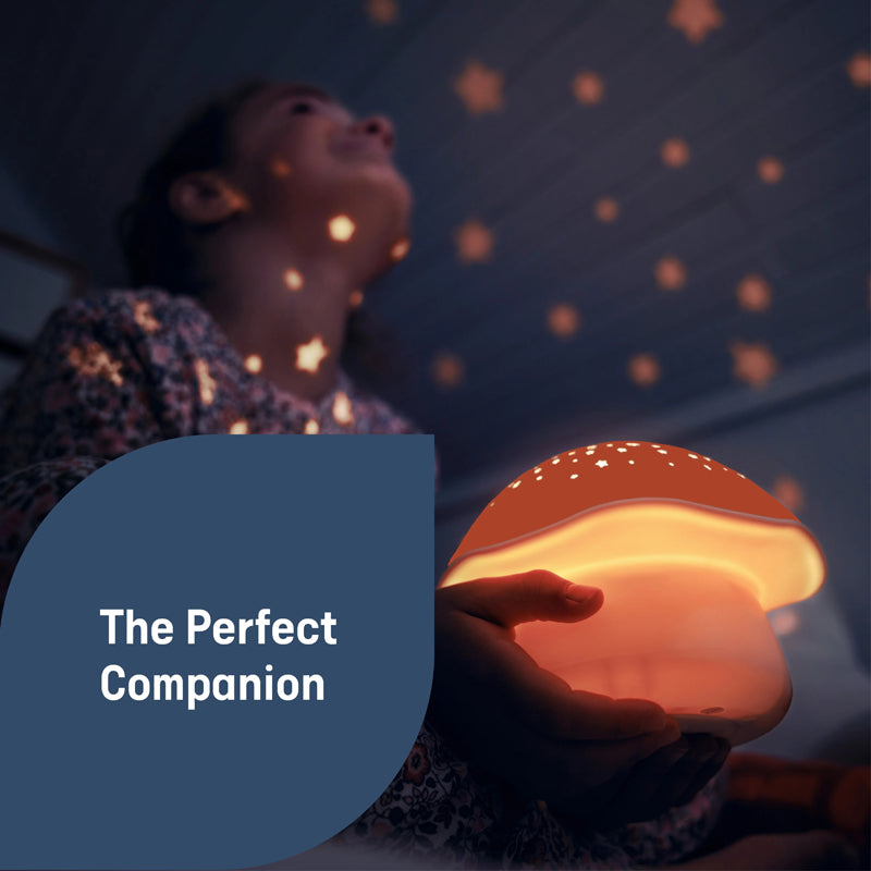 Pabobo by Angelcare Mushroom Musical Stars Projector  - Pink l Bulk Buy at Baby Products Wholesaler
