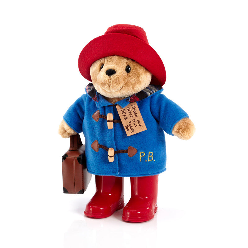 Paddington Bear with Boots and Case 34cm l Bulk Buy at Baby Products Wholesaler