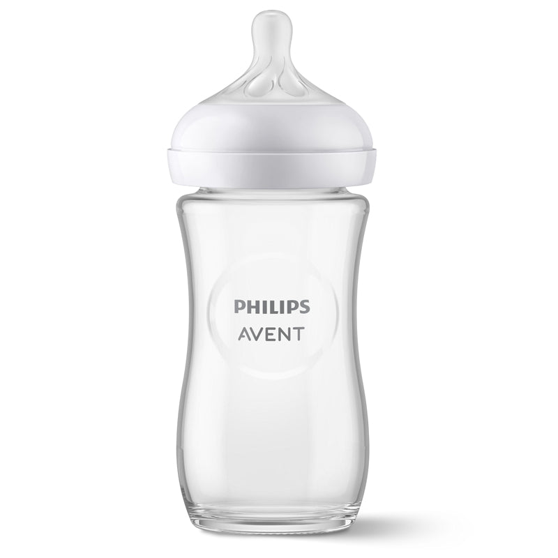Philips Avent Natural Response 3.0 Glass Bottle 240ml l Bulk Buy at Baby Products Wholesaler