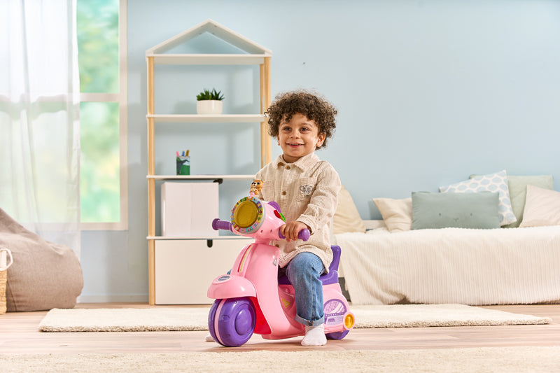 VTech 2-in-1 Ride & Balance Scooter pink l Bulk Buy at Baby Products Wholesaler