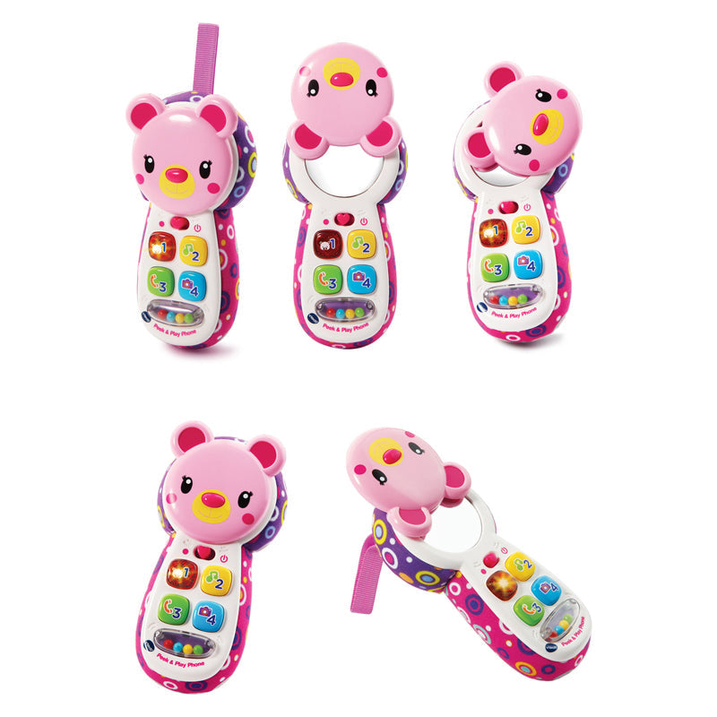 VTech Peek & Play Phone Pink l Bulk Buy at Baby Products Wholesaler