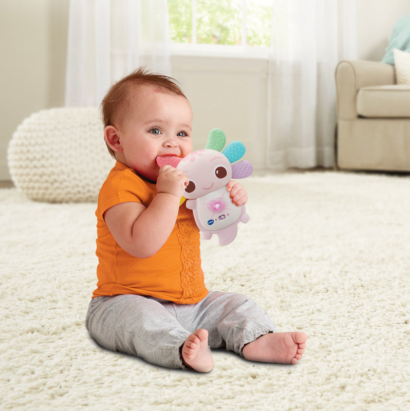 VTech Rainbow Colours Musical Axolotl Teether Pink l Source at Baby Products Wholesaler