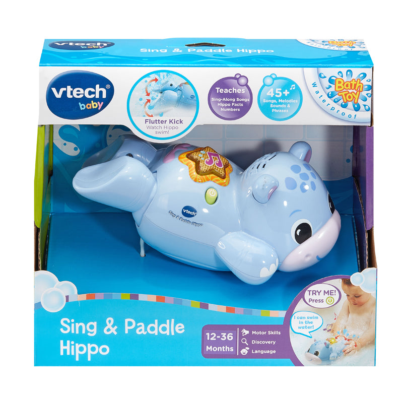 VTech Sing & Paddle Hippo l Bulk Buy at Baby Products Wholesaler