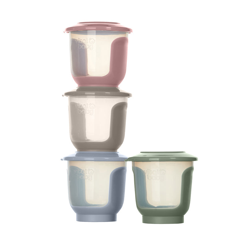 Vital Baby Nourish Store & Wean™ Pots 120ml 4Pk l Bulk Buy at Baby Products Wholesaler