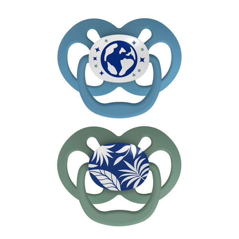 Dr Brown's Advantage Glow in the Dark Soother Bue 6-18m 2Pk at Baby Products Wholesaler