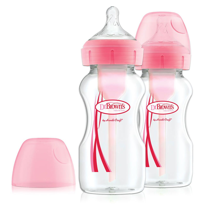 Dr Brown's Options+ Bottle Pink 270ml 2Pk at Baby Products Wholesaler