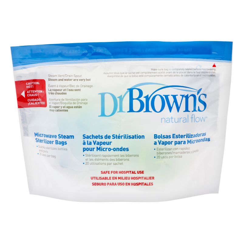 Dr Brown's Options Microwave Steriliser Bags 5Pk at Baby Products Wholesaler