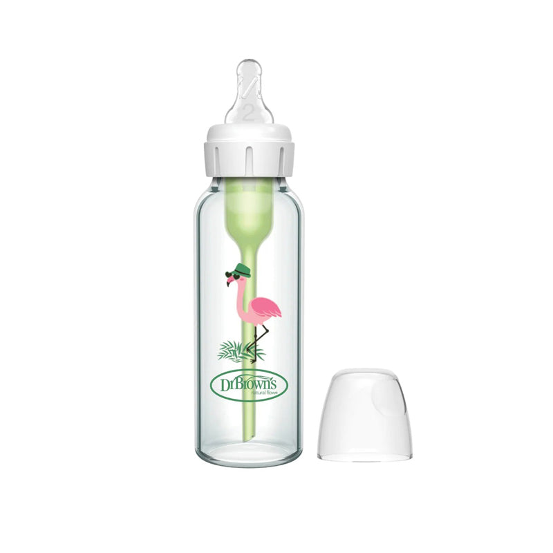 Dr Brown's Options+ Narrow Glass Flamingo 250ml at Baby Products Wholesaler