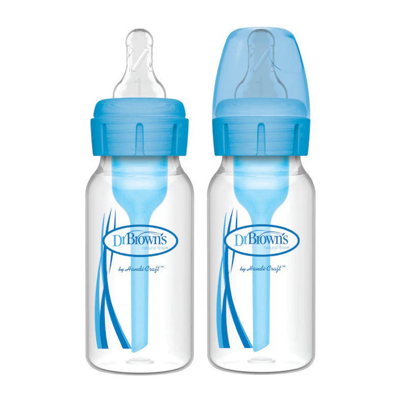 Dr Brown's Options+ Narrow Neck Bottle Sky 120ml 2Pk at Baby Products Wholesaler