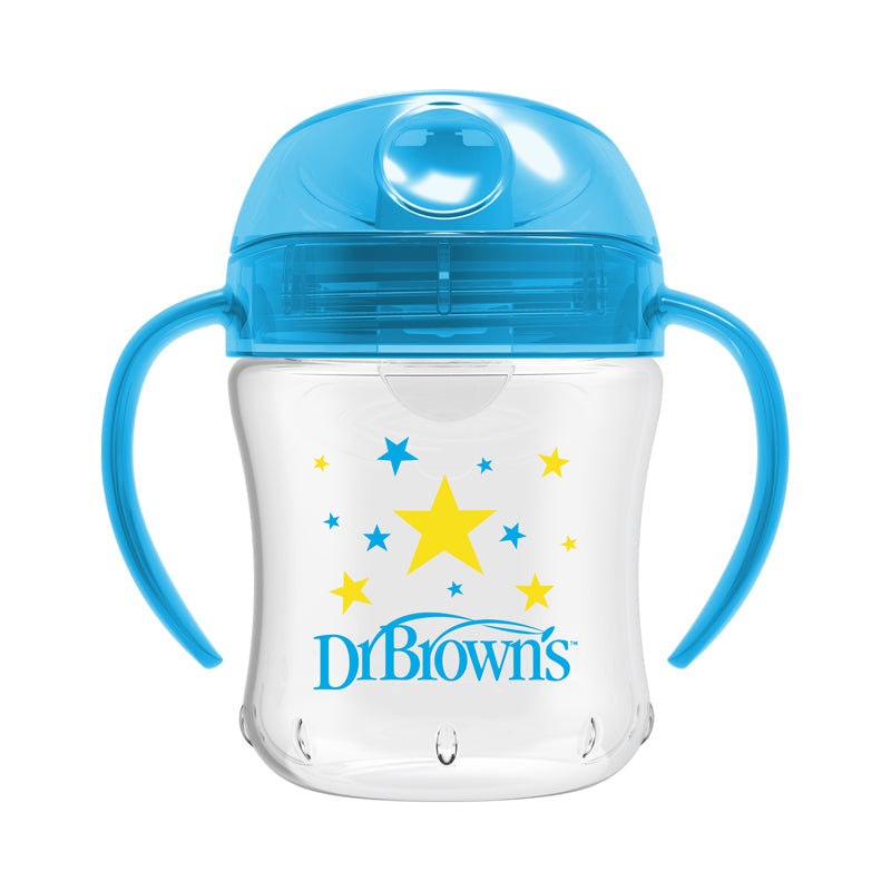 Dr Brown's Soft-Spout Transition Cup Blue Deco 180ml at Baby Products Wholesaler