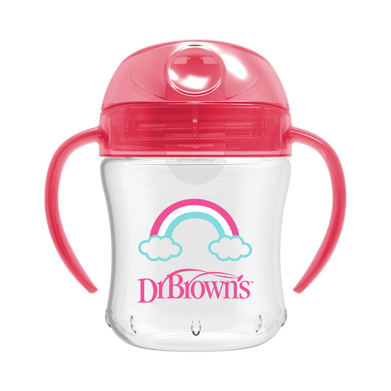 Dr Brown's Soft-Spout Transition Cup Pink Deco 180ml at Baby Products Wholesaler