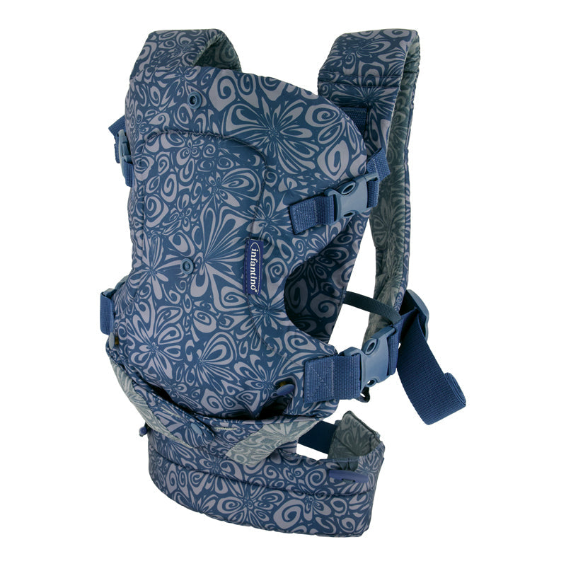 Infantino Flip 4-in-1 Convertible Baby Carrier Navy Floral at Baby Products Wholesaler