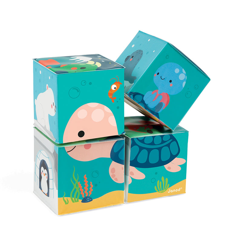 Janod Bath Cubes 4Pk at Baby Products Wholesaler
