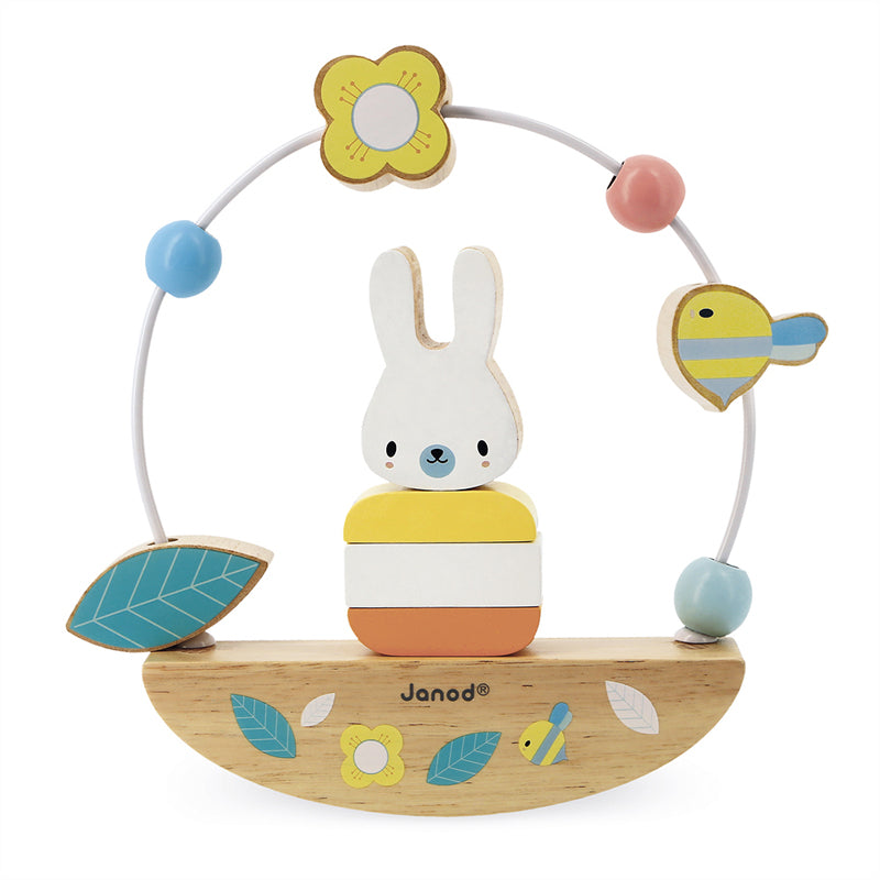 Janod Pure Bead Maze And Rocking Rabbit at Baby Products Wholesaler