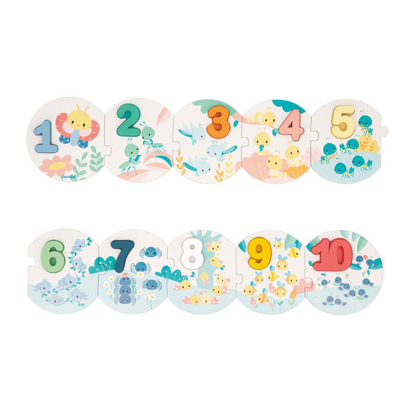 Janod Pure My First Numbers Puzzle at Baby Products Wholesaler