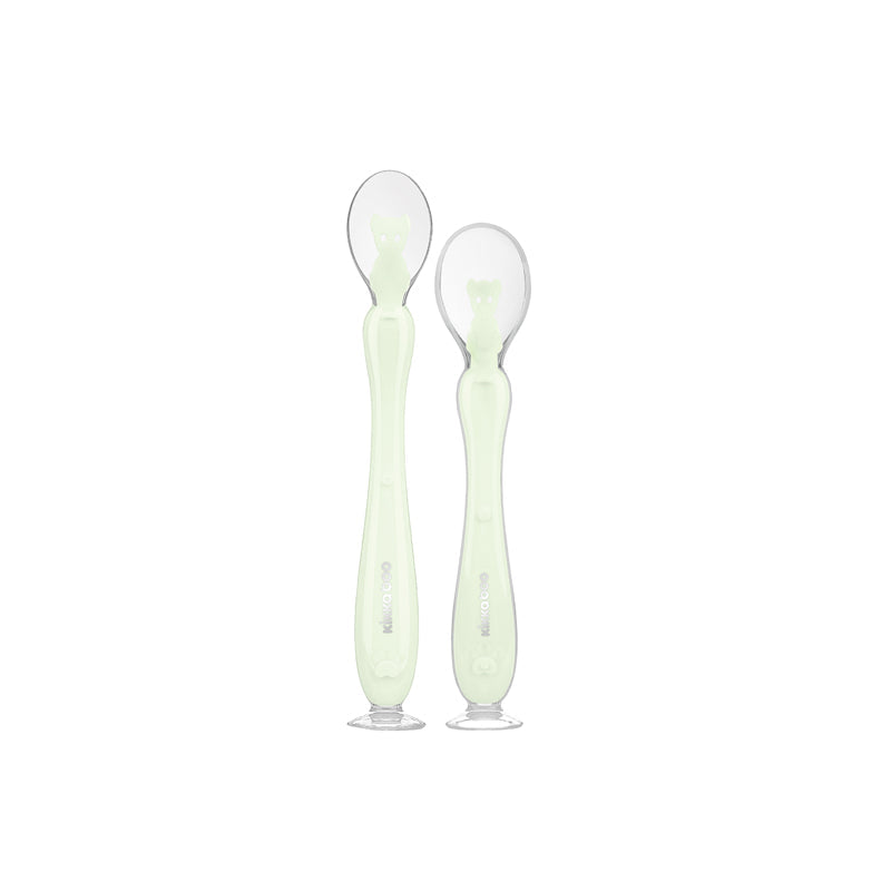 Kikka Boo Silicone Spoons With Suction Cup Mint 2Pk at Baby Products Wholesaler