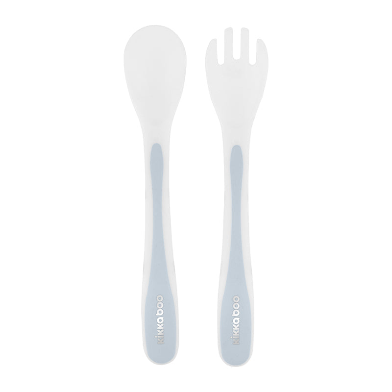 Kikka Boo Spoon and Fork Set Blue at Baby Products Wholesaler
