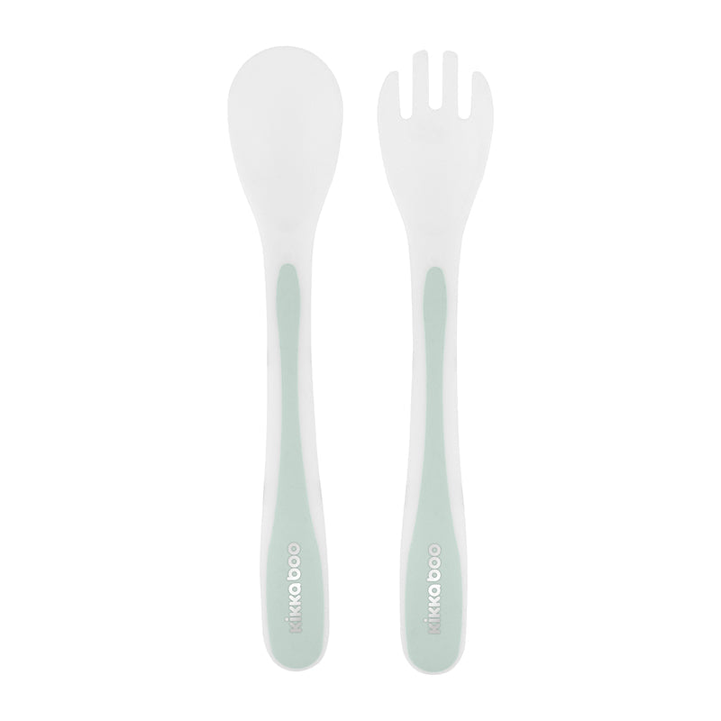 Kikka Boo Spoon and Fork Set Mint at Baby Products Wholesaler