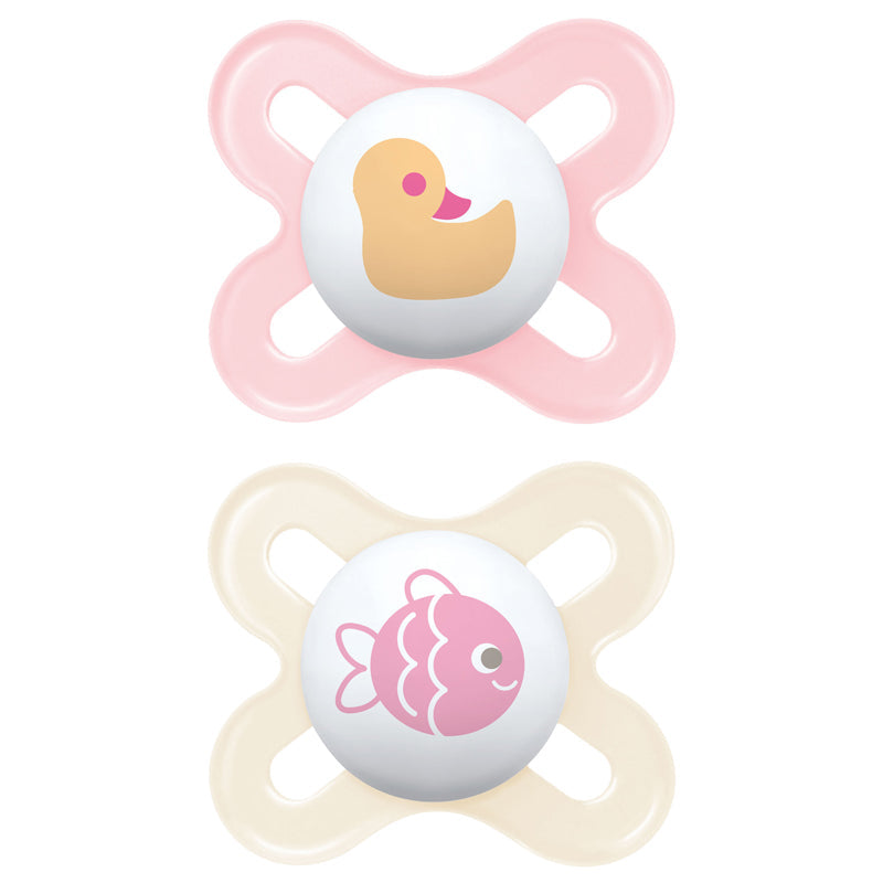 MAM Start Soother Pink Cute 0-2m 2Pk at Baby Products Wholesaler
