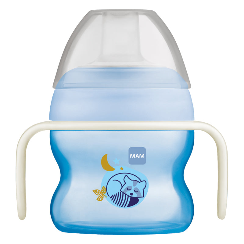 MAM Starter Cup & Glow with Handles Blue 150ml at Baby Products Wholesaler