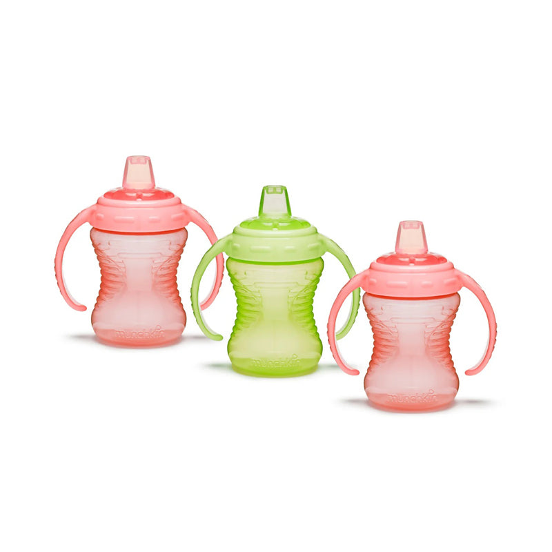 Munchkin Mighty Grip Cup Pink & Green 10Oz 3pk at Baby Products Wholesaler