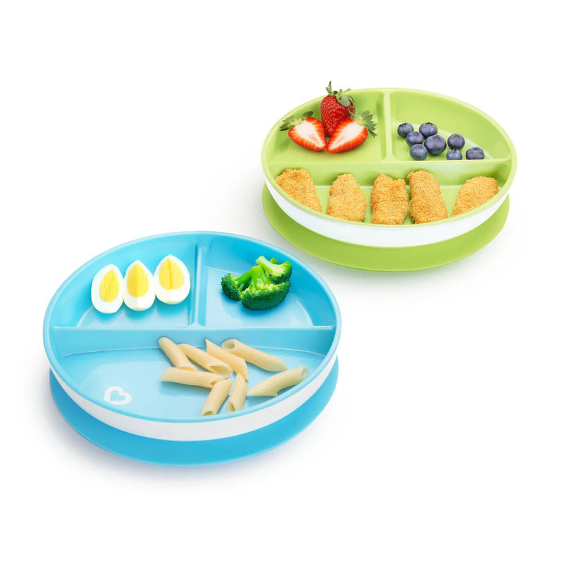 Munchkin Suction Plate Blue 2Pk at Baby Products Wholesaler