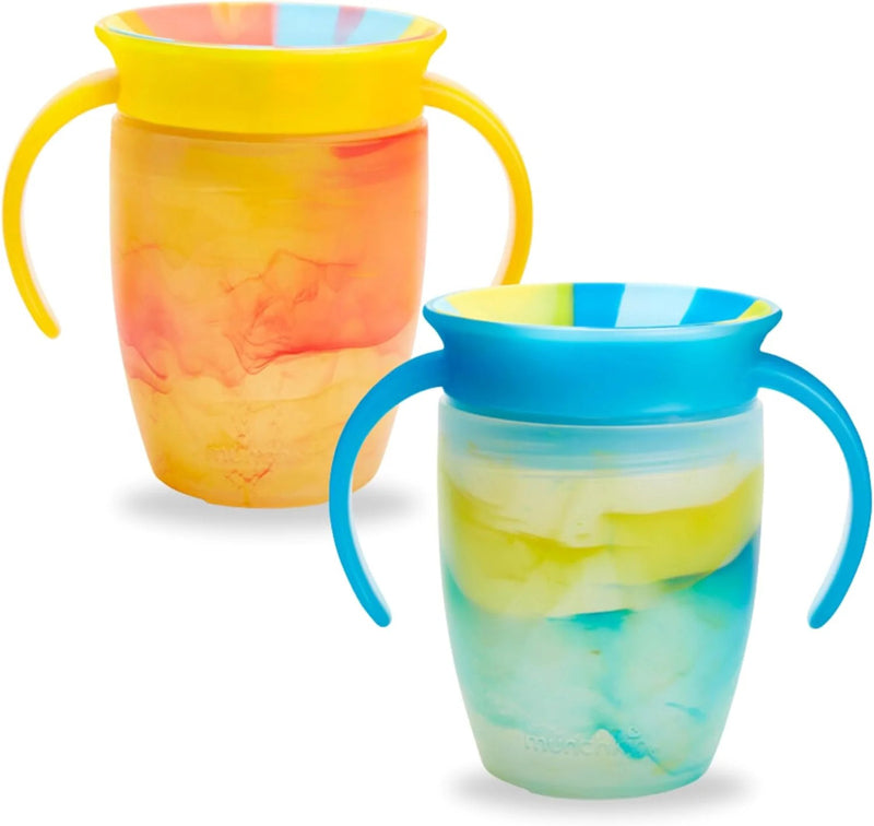 Munchkin Tropical Trainer Cup Yellow/Blue 7Oz 2Pk at Baby Products Wholesaler