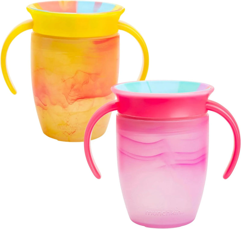 Munchkin Tropical  Trainer Cup Yellow/Pink 7Oz 2Pk at Baby Products Wholesaler